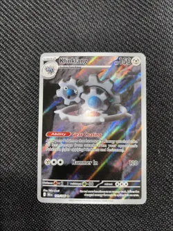Pokemon TCG Black Bolt Illustration Rare IR Holo English Klinklang 141/086 NM - Image 1