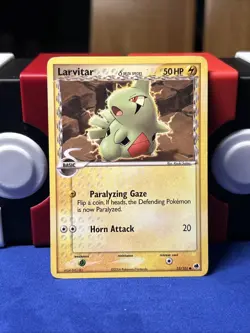 Pokemon TCG Larvitar (Delta Species) EX Dragon Frontiers 52/101 Regular Common - Image 1