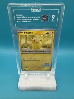 TAG 9 Pikachu 214 Illustration Contest 2024 Scarlet & Violet Promo Pokemon TCG - Image 1