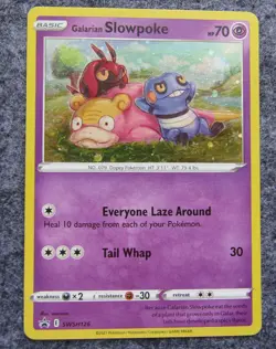 Pokemon TCG Sword & Shield Black Star Promo - SWSH126 - Galarian Slowpoke - Image 1