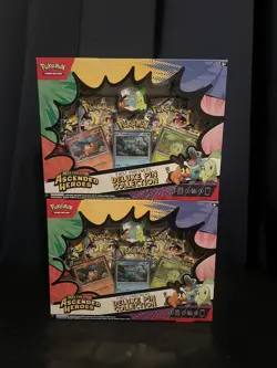 Pokemon TCG Ascended Heroes First Partners Pin Collection Sealed Box (lot of 2) - Image 1