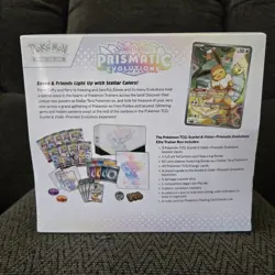 New Pokemon TCG Scarlet Violet Prismatic Evolutions ETB Elite Trainer Box Sealed - Image 3