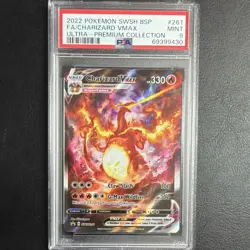 Pokemon TCG Charizard VMAX SWSH261 Holo Promo Full Art 2022 PSA 9 - Image 1