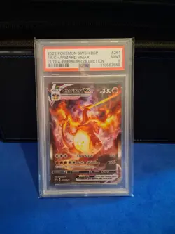 PSA 9 MINT Charizard VMAX UPC Black Star Promo Full Art Pokemon Card #SWSH261 - Image 1