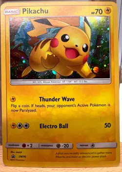 Pikachu SM76 Holo Black Star Promo Pokemon TCG NM - Image 1