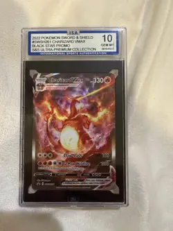 The Pokemon Company Charizard VMAX SWSH261 Black Star Promo Holo ISA 10 - Image 1