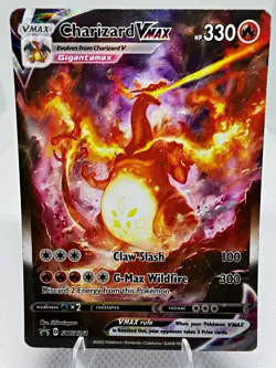 Pokemon Charizard VMAX SWSH261 Alt Art UPC Promo - Authentic (Moderately Played - Image 1