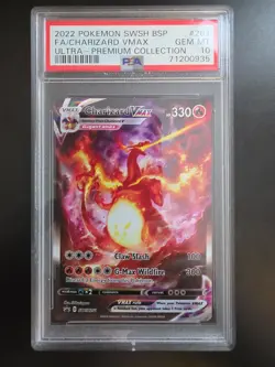 Pokemon TCG Charizard VMAX SWSH261 Black Star Promo PSA 10 Gem Mint - Image 1