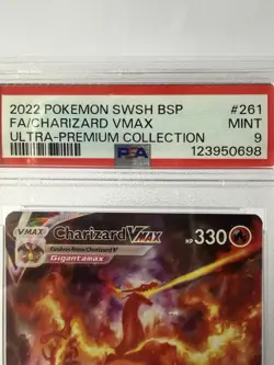 Pokemon TCG Charizard VMAX SWSH261 PSA 9 Black Star Promo Holo Full Art - Image 5