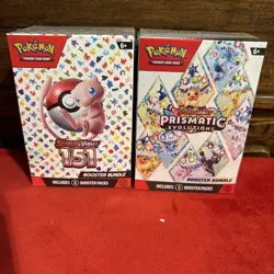 Sealed Pokemon TCG Scarlet & Violet: Prismatic Evolutions & 151 Booster Bundles - Image 1