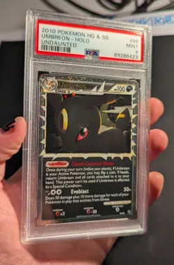 2010 Pokemon HeartGold & SoulSilver Undaunted Umbreon Holo #86/90 PSA 9 - Image 3