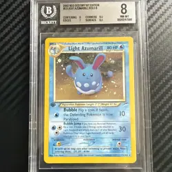 Pokemon Neo Destiny 1st edition#13/105 Light Azumarill Holo Rare BGS 8 Vintage - Image 2