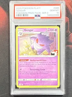 Pokemon Gengar 066/196 Prize Pack Series 3 2023 PSA 10 GEM MINT -Stamped - Image 1