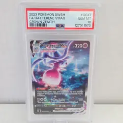 Pokemon 2023 Crown Zenith Galarian Gallery Hatterene VMAX GG47 PSA 10 FA Holo - Image 1