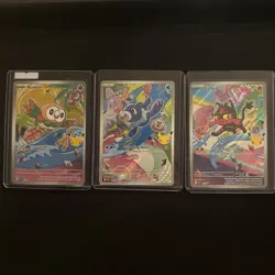 First Partner Illustration Collection Series 1 Gen 7 Alola Starters Pokemon TCG - Image 1