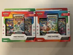 Pokemon TCG - First Partner Series 1 & 2 Set Illustration Collection Sealed Lot - Image 1