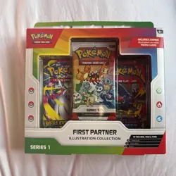 Pokemon TCG First Partner Illustration Collection Series 1 Box New And Sealed - Image 1