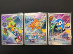 Pokemon TCG First Partner Illustration Collection Series 1 Gen 4 Sinnoh Starters - Image 1