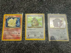 Vintage Pokemon TCG Base Set Holos - Japanese Chansey, Kangaskhan, Ninetales - Image 2