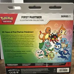 Pokemon TCG First Partner Illustration Collection Series 1 Box Promo Booster - Image 2