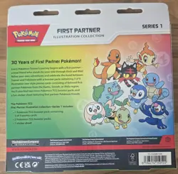 Pokemon TCG First Partner Illustration Collection—Series 1 3-Pack Promo Booster - Image 3