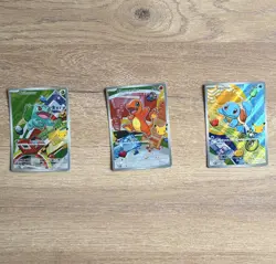 Pokemon TCG First Partner Illustration Collection Series 1 Kanto Starters - Image 1