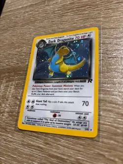 Pokemon TCG Dark Dragonite Holo Rare Card 5/82 (Swirl) Team Rocket Series MP - Image 2