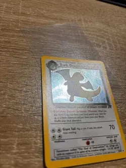 Pokemon TCG Dark Dragonite Holo Rare Card 5/82 (Swirl) Team Rocket Series MP - Image 3