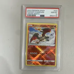 Pokemon Radiant Charizard 020/159 Crown Zenith Radiant Holo 2023 EN PSA 10 - Image 1