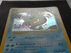Pokemon TCG Gyarados 6/102 Base Set Holo Rare Card Vintage WOTC - VERY HP/DMG - Image 2