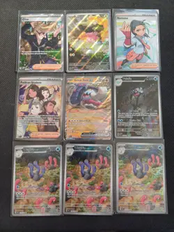 Pokemon TCG Scarlet & Violet Paldean Fates ex and full art card bundle NM - Image 1