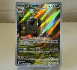 Mabosstiff 218/198 Scarlet & Violet Base Set Holo Illustration Pokemon TCG Card - Image 1