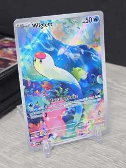 Pokemon Card TCG Wiglett 206/198 Full Art Holo Scarlet & Violet Base Set 2023 - Image 1