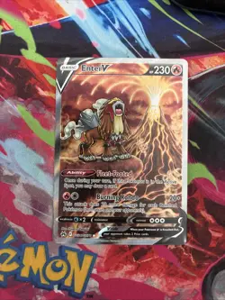 Pokemon TCG Entei v Crown Zenith: Galarian Gallery GG36/GG70 Holo Ultra Rare - Image 1