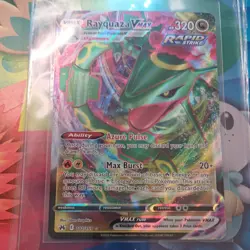 Pokemon TCG Crown Zenith Rayquaza VMAX Holo Ultra Rare Card 101/159 - Image 3