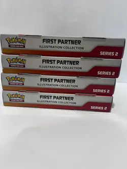 Lot Of 4 Pokemon First Partner Illustration Collection Series 2 Sealed - Image 3