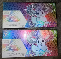 LOT OF 2 Pokemon Prismatic Evolutions Super-Premium Collection NEW SEALED X2 - Image 1