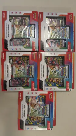 Pokemon TCG First Partner Illustration Collection Series 2 Lot of 5 (New/Sealed) - Image 1