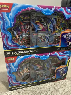 Lot Of 2 Pokemon Mega Greninja Ex Premium Collection Box Sealed - Image 1