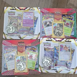 Pokemon TCG Collector's Pin Collection Lot – 4 Sealed Packs - Image 1