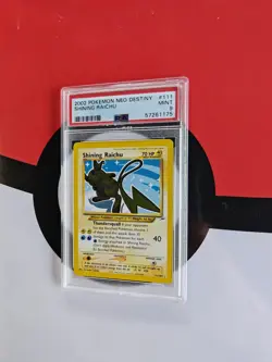 Shining Raichu 111/105 Neo Destiny Rare Pokemon Card WOTC TCG 2002 Vintage PSA 9 - Image 2