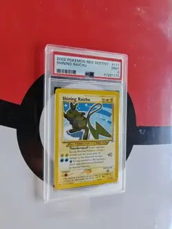 Shining Raichu 111/105 Neo Destiny Rare Pokemon Card WOTC TCG 2002 Vintage PSA 9 - Image 3