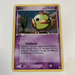 Natu 63/115 EX Unseen Forces Reverse Holo Stamped Pokemon Card NM - Image 1