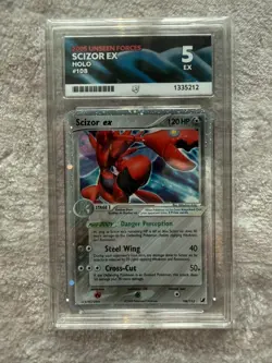 2005 Scizor ex Unseen Forces 108/115 Holo ACE 5 Pokemon Card - Image 1