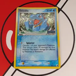 TOTODILE 78/115 EX Unseen Forces Reverse Holo STAMPED Pokemon Card NM - Image 2