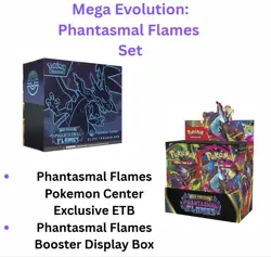 Phantasmal Flames: Pokemon Center Elite Trainer Box (ETB) + Booster Box PREORDER - Image 1