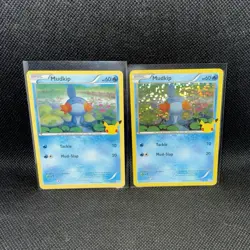 Pokemon 25th Anniversary McDonald's 2021 Mudkip 19/25 2-Card Lot Holo & Reg NM/M - Image 1