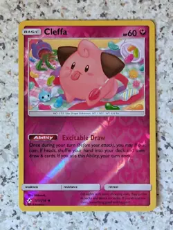 Pokemon TCG Cleffa Unbroken Bonds 131/214 Reverse Holo Uncommon Card - Image 1