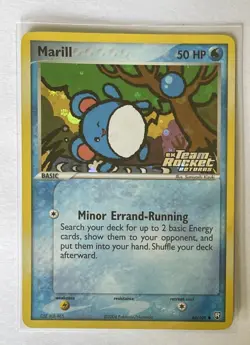 Pokemon TCG Marill 68/109 EX Team Rocket Returns Reverse Holofoil NM - Image 1