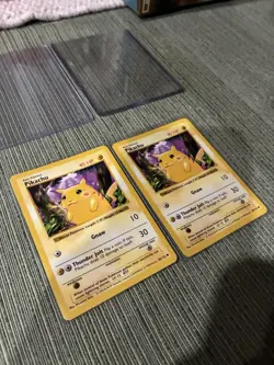 Pokemon TCG Pikachu 58/102 Base Set Shadowless red cheeks 1999 English Lot of 2 - Image 4